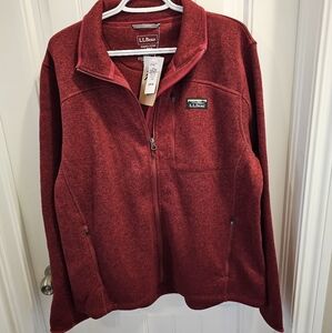 NWT L.L.Bean Mens Large Regular Full Zip Jacket
